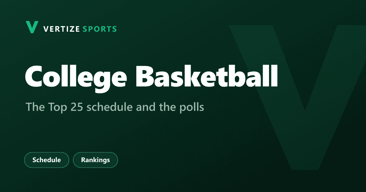 Vertize Sports: College Basketball, the Top 25 schedule and the polls.