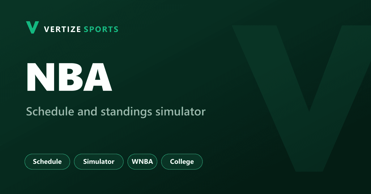 Vertize Sports: NBA, schedule and standings simulator.