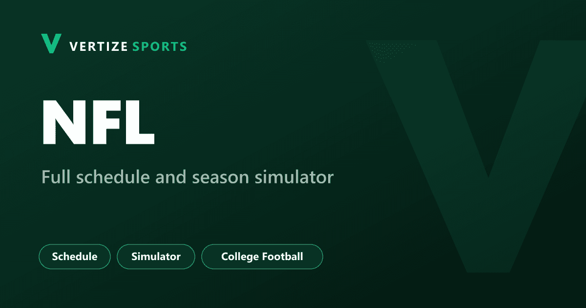Vertize Sports: NFL, full schedule and season simulator.