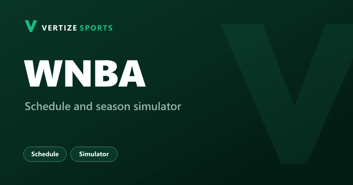 Vertize Sports: WNBA, schedule and season simulator.